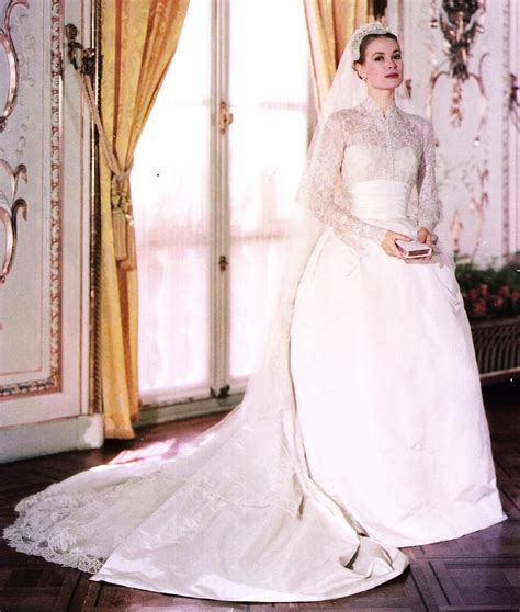 modern grace kelly wedding dress.